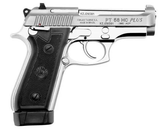 Pistola Taurus PT 58 HC Plus .380 ACP — Inox Fosco TAURUS 